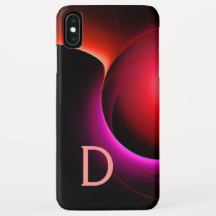 ECLIPSE MONOGRAM Lebendes schwarzes Rosa iPhone XS Max Hülle