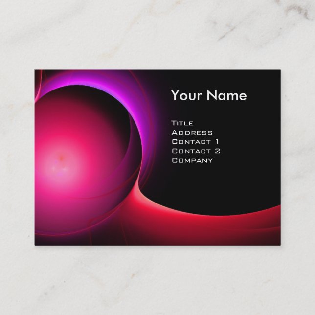ECLIPSE MONOGRAM Lebendes schwarzes Rosa Visitenkarte (Vorderseite)