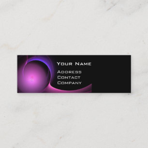 ECLIPSE MONOGRAM Lebhafter schwarzer lila Mini Visitenkarte