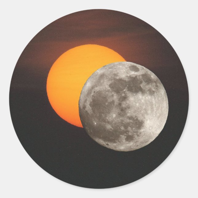 Eclipse Runder Aufkleber (Vorderseite)
