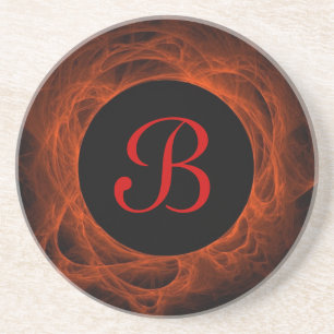 Eclipse Series-1 Red Fraktal Untersetzer - 1 von