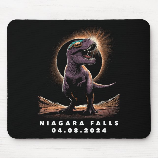 Eclipse Shirt 2024 Niagara Falls Solar Eclipse Gle Mousepad (Vorne)
