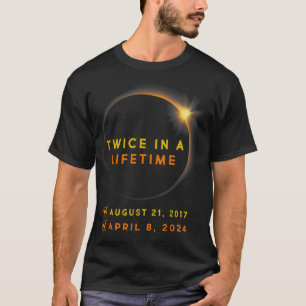 Eclipse Shirt zweimal im Leben 2024 Solar Eclipse