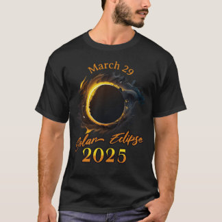 Éclipse solaire 29 mars 2025 T-shirt commémoratif