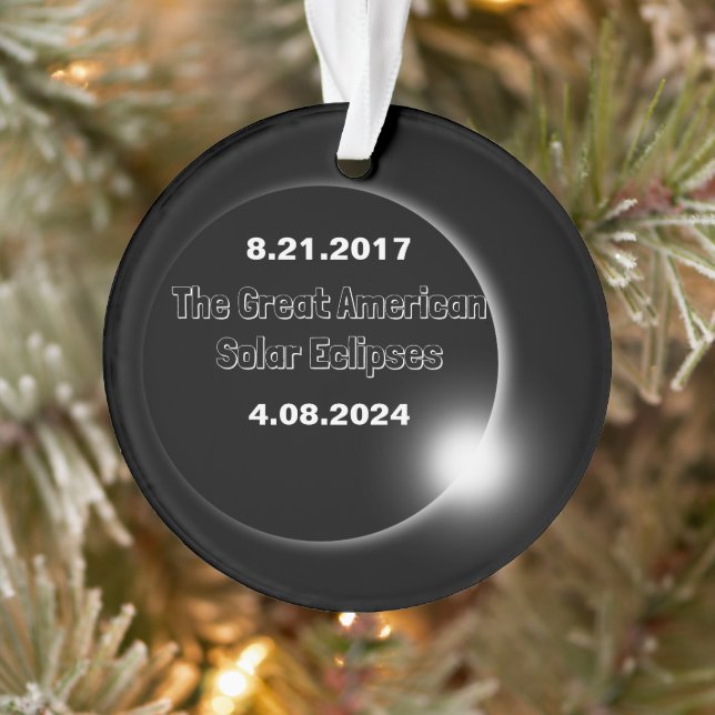Éclipse solaire double date 2024 et 2017 (Arbre)