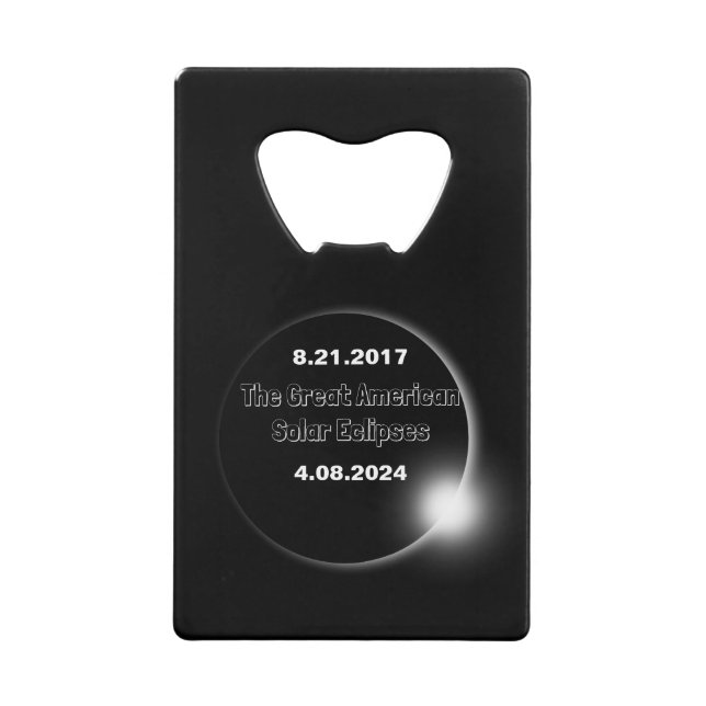 Éclipse solaire double datée 2024 & 2017 (Devant)