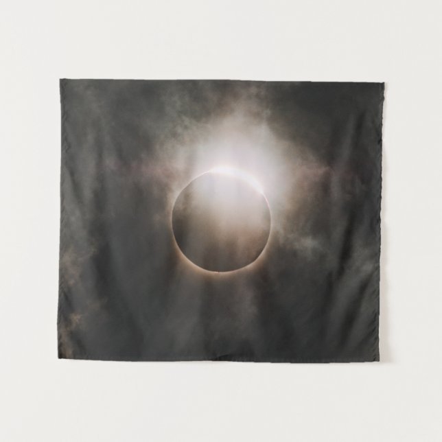 Eclipse solaire Photographie Tapisserie murale (Devant (Horizontal))