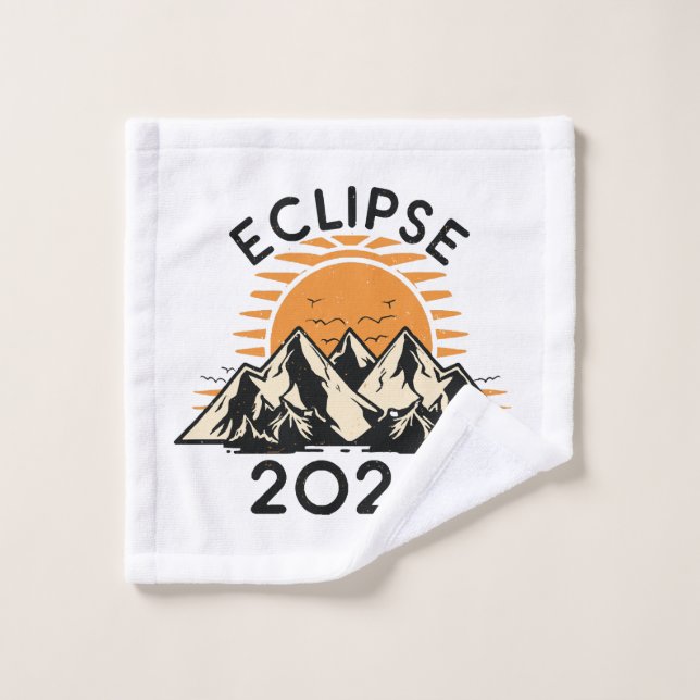 Éclipse solaire totale 2024 (Gant de toilette)