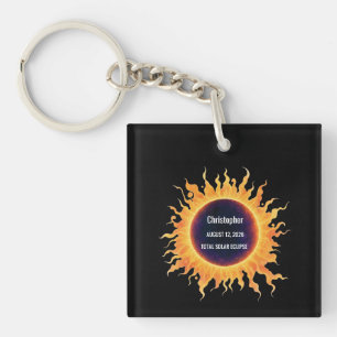 Éclipse solaire totale aquarelle audacieuse 2026 N