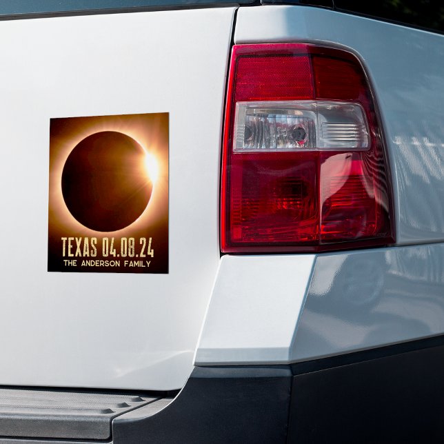 Eclipse Texas 2024 Personalisiert Aufkleber (Von Creator hochgeladen)