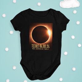 Eclipse Texas 2024 Personalisiert Baby Strampler
