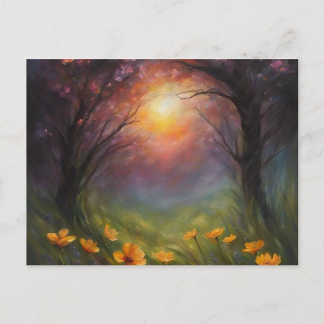 Éclipse totale de la carte postale personnalisée S (Devant)