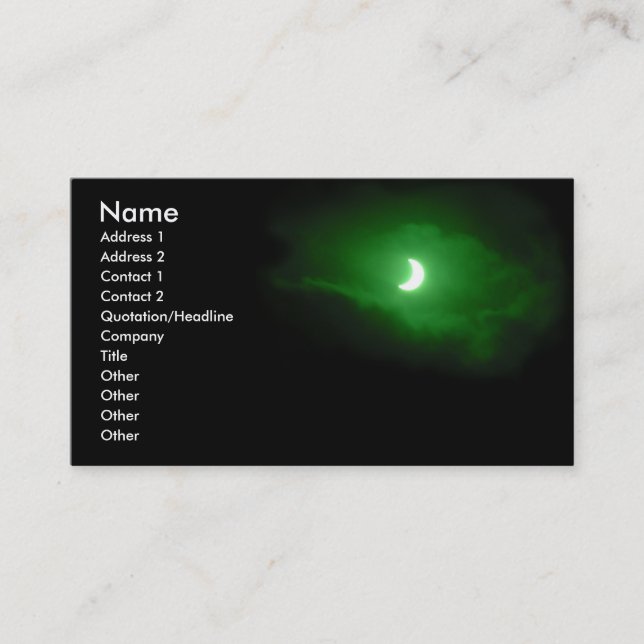 Eclipse-Visitenkarte 1 Visitenkarte (Vorderseite)