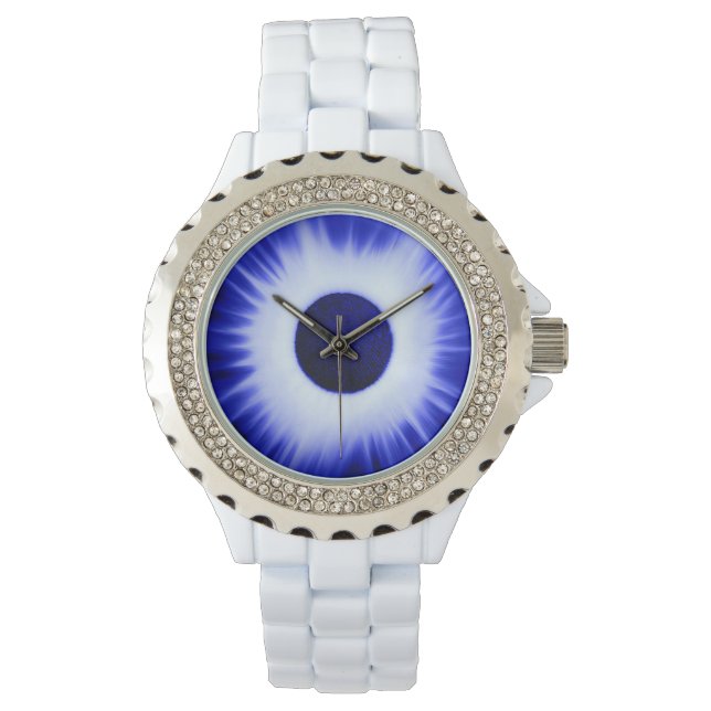 Eclipse Watch, Neon Blue Armbanduhr (Vorderseite)