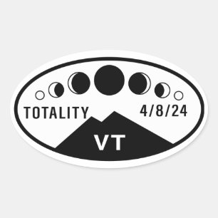 Eclipse Water Flasche Sticker - Vermont - 2024