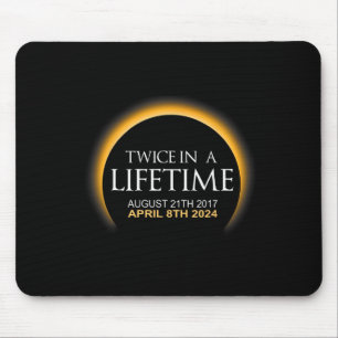 Eclipse zweimal im Leben 2024 Solar Eclipse Mousepad