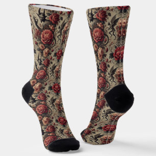 Eclipsed Grace - Gothic Viktorianisch Tapestry Socken