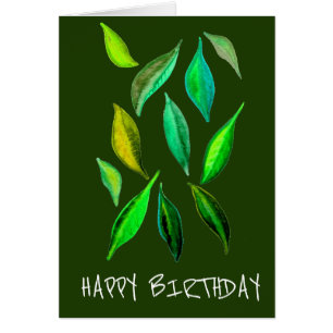 Eco anniversaire feuilles verts de l'environnement