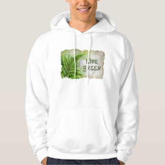 Eco Friendly "Live Green" Sweat - shirt à capuche