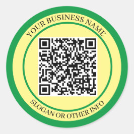 EcoBoost Business: QR-Code-Aufkleber Runder Aufkleber