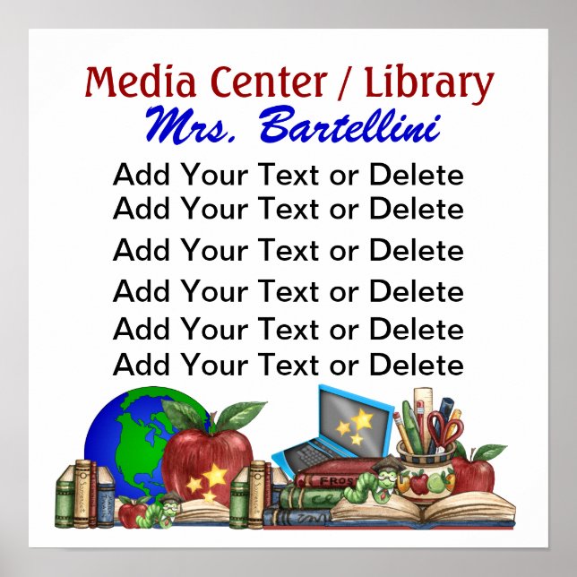 École / Bibliothèque / Poster en classe - SRF (Devant)