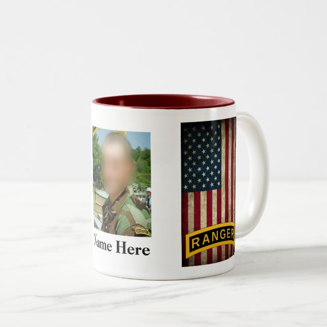 École de garde forestière d'armée - tasse de photo (Devant droit)
