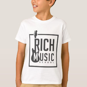 École de musique riche et T-Shirt pour enfants
