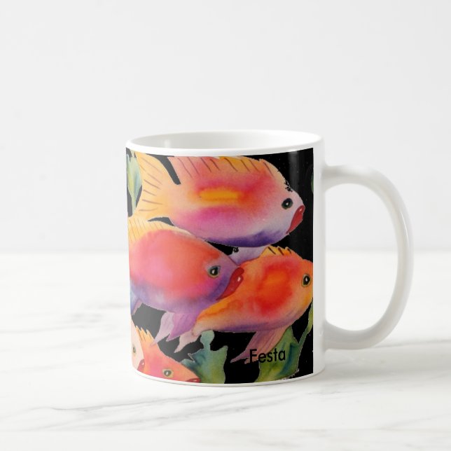 École des poissons, tasse de café (Droite)