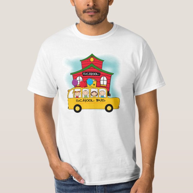 École et T-shirts et cadeaux d'autobus scolaire (Devant)