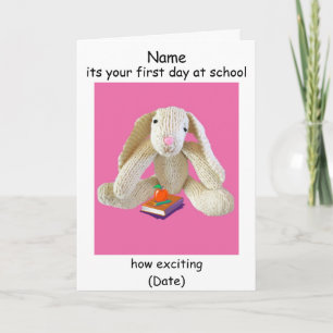 École maternelle première journée carte de voeux l