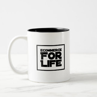 eCommerce for Life Zweifarbige Tasse