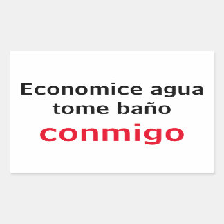 Economice agua rechteckiger aufkleber