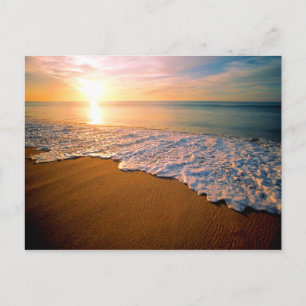Économies de plage de coucher du soleil la carte