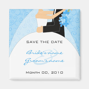 Économies mignonnes de turquoise le magnet de dat