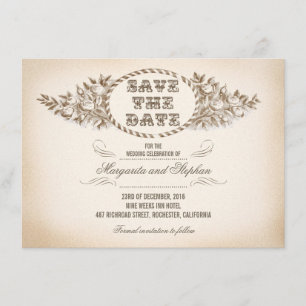 économies vintages de typographie les cartes