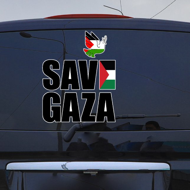 ÉCONOMISER UN Sticker voiture GAZA (Créateur téléchargé)