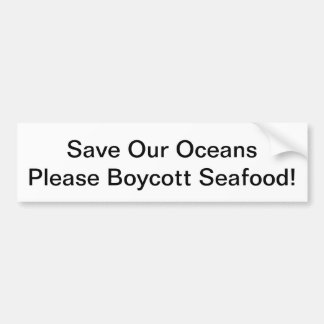 Économisez notre bumper Sticker Oceans