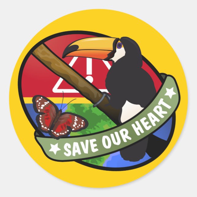 Économisez Notre Sticker Coeur (Devant)