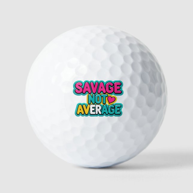 ÉCONOMISEZ PAS LES BALLES DE GOLF MOYENNES (Recto)