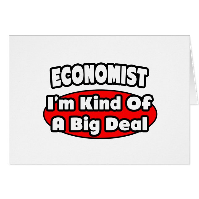 Économiste ... Gros accord (Devant horizontal)