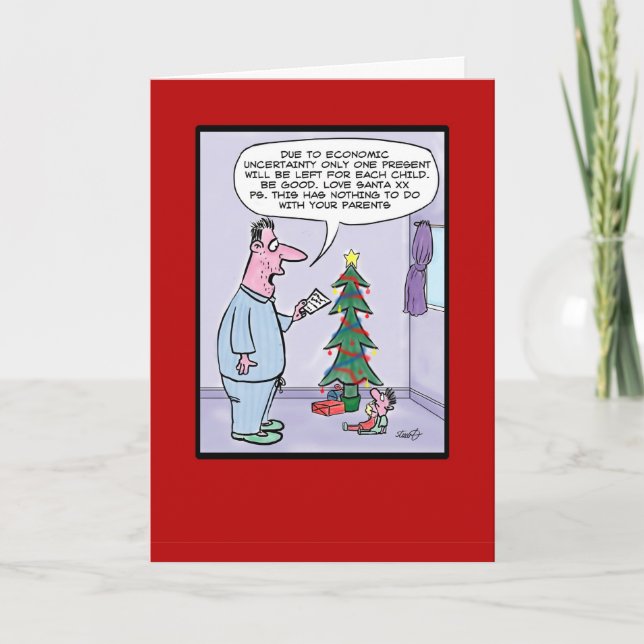 Economy Christmas Card Feiertagskarte (Vorderseite)