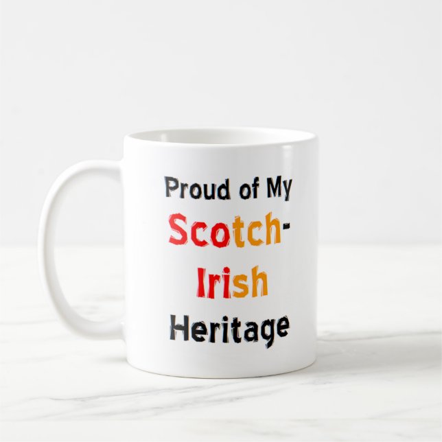 écossais irish heritage café tasse (Gauche)