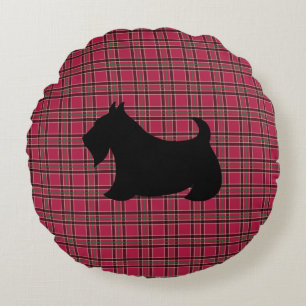 écossais Terrier Plaid Coussin
