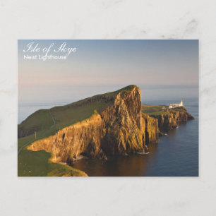 Écosse - Carte postale du phare Neist