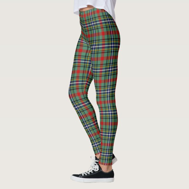 Ecosse Clan Bisset Motif Tartan Femmes Leggings (Gauche)