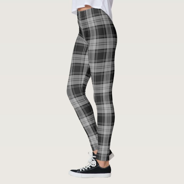 Ecosse Clan Douglas Grey Tartan Leggings femmes (Gauche)