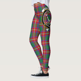 Ecosse Clan Hopkirk Crest Tartan Femmes Leggings