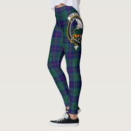Ecosse Clan Hutton Crest Tartan Femmes Leggings
