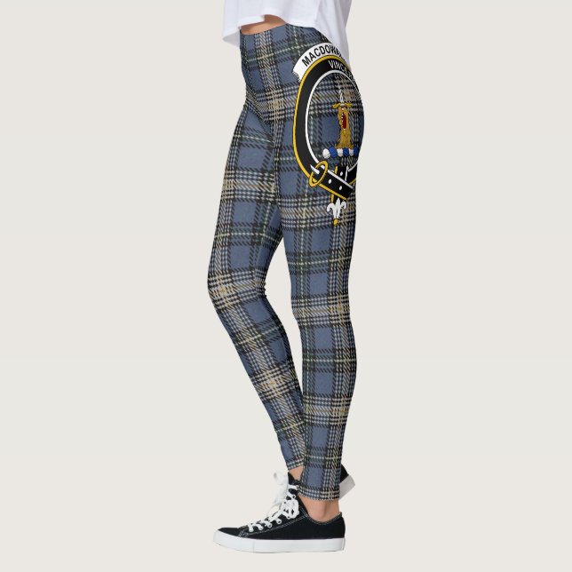 Ecosse Clan MacDowall Crest Tartan Femmes Legging (Gauche)