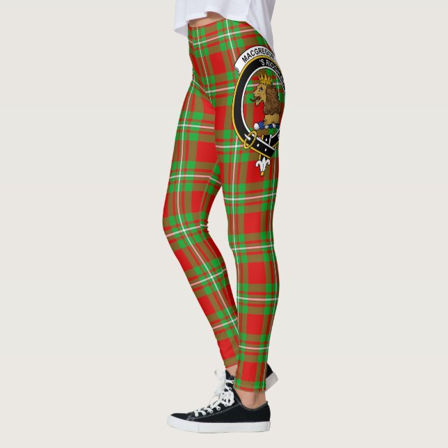Ecosse Clan MacGregor Crest Tartan Femmes Legging (Gauche)